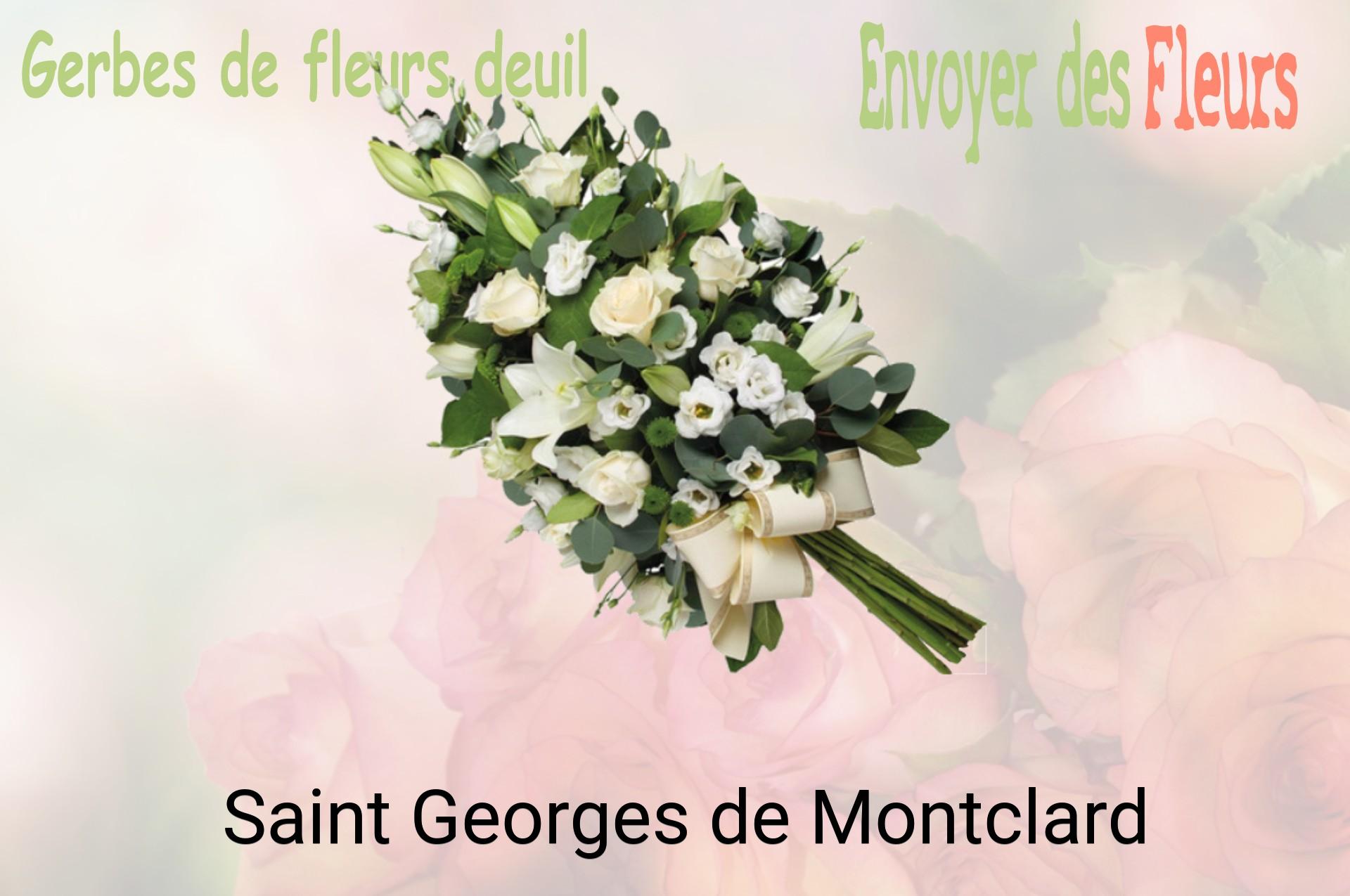 Gerbe de fleurs de deuil livrée à Saint-Georges-de-Montclard